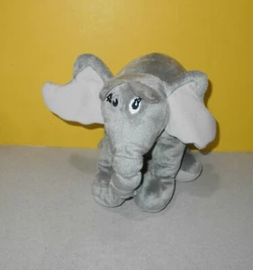 8" Manhattan Toys Dr Seuss Horton Hears a Who Grey Elephant Plush Stuffed Toy - Picture 1 of 2