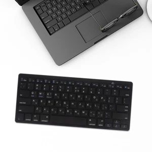 Desktop Keyboard Computer Hebrew Office Compact Wireless Portable - Picture 1 of 12