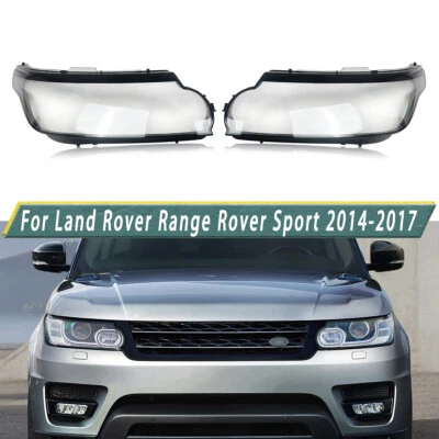 Par de cubiertas de lente de faros transparentes para Land Rover Range Rover Sport 2014-2017 Foto 1 de 4