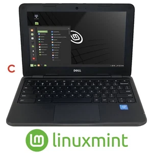 Mint Linux Dell 3180 11.6 Celeron N3060 1.6 GHz 4GB 32 GB eMMC Laptop HD - C - Picture 1 of 9