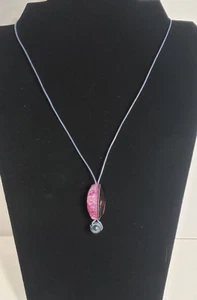 Collar Gota Piedra Flotante - Joyería de Moda - Violeta/Púrpura - Imagen 1 de 12