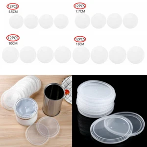 12pcs Plastic Pet Food Saver Can Cover Lid Dog Cat Tin Reusable Storage Cap Top - Picture 1 of 35