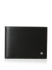 Men`S Wallet Montblanc 38036 Black Leather 9 X 11 Cm NEW