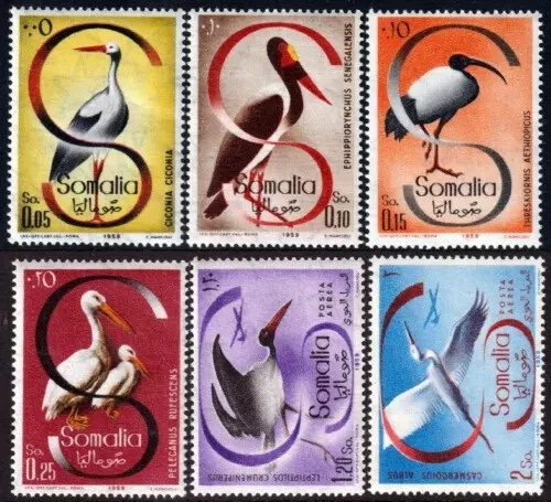 S52955 SOMALIE MNH** 1959 Oiseaux 6V - Photo 1/1