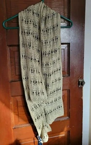 NEW Simply Vera Vera Wang Women's Walnut Fog Sparkle Acrylic Polyester Scarf - Picture 1 of 5