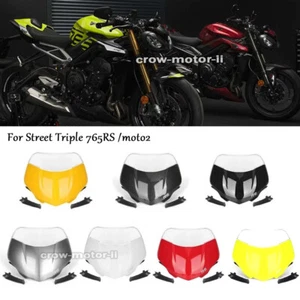 Windshield Sport Screen Fairings For Triumph Street Triple 765RS /moto 2 2023 - Picture 1 of 14