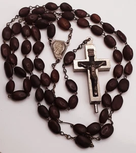 Rosario Vintage con Reliquia Espina Christi Semilla Cruz Corona de Espinas Terra Catacumba - Imagen 1 de 9