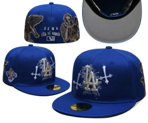 MLB Los Angeles Dodgers City of Angels fitted cap with angel embroidery - Picture 1 of 20