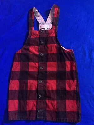 Vestido a cuadros rojo negro para niños talla 14 en general Foto 1 de 4