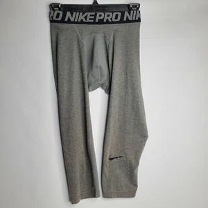 NIKE PRO 3/4 Leg Compression Pants Athletic Sports Gear Boys M 10/12 - Picture 1 of 7