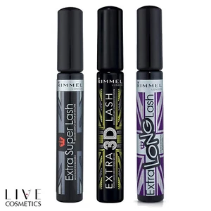 RIMMEL MASCARA LASH - Extra Long / 3D /Super, Black 8 ml  *CHOOSE YOURS* - Picture 1 of 4