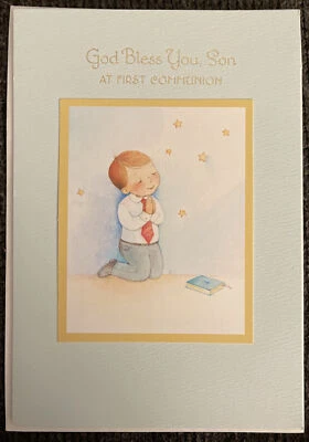 Hallmark First Communion Son Greeting Card New - Image 1 of 3