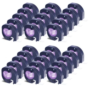 12mm Black on Clear 16952 Plastic Label Tape For DYMO LetraTag LT100H 100T 30PK - Picture 1 of 11