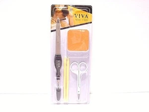 VIVA NAIL CARE SET OF 6 ITEMS INC. EMORY BOARDS, NAIL SCISSOR, NAIL CLEANER ETC. - Picture 1 of 1