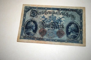 GERMANY 5 MARK BANKNOTE - Picture 1 of 4