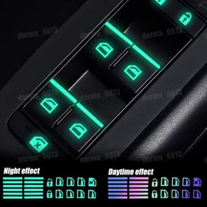 Pegatina universal luminosa para interruptor de ventana de puerta interior de coche accesorios de coche - Imagen 1 de 14