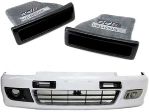 Front Bumper JDM Style Air Duct Vent Scoop Vent Fit For 92-95 Honda Civic EG EG6 - Picture 1 of 4