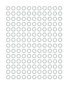 Pegatinas de puntos de codificación blancas media pulgada 1/2"" acabado semi brillante etiquetas circulares redondas - Imagen 1 de 12