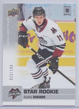 2019-20 UD CHL STAR ROOKIE EXCLUSIVE ANDREI BAKANOV 023/100