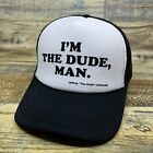 The Big Lebowski Mens Trucker Hat Black Snapback The Dude 90s Retro Movie Cap