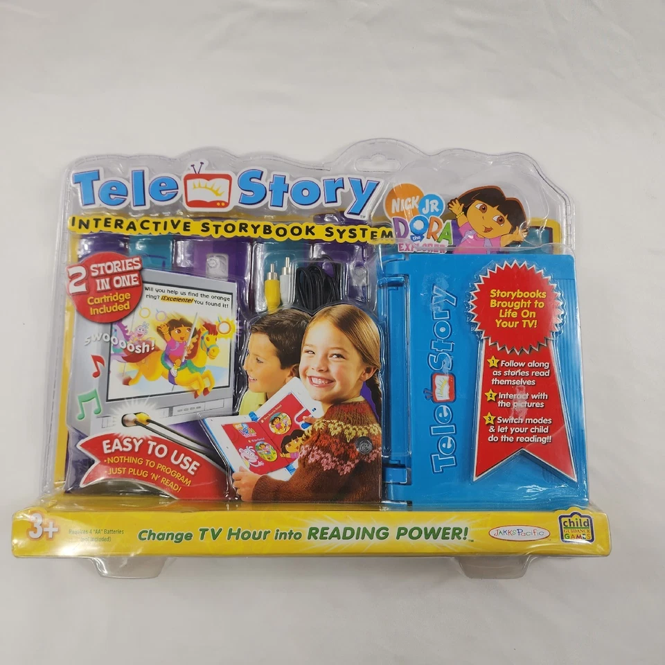 Jakks Pacific Toymax Telestory Console W/ Dora Cartridge - and Super