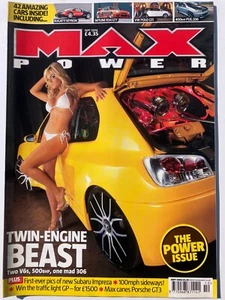 MAX POWER SEPT 2006 POWER ISSUE - VEYRON - R34 GTT - PUG 206 - TWIN ENGINE 306 - Picture 1 of 1