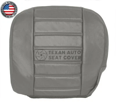 2006, 2007 Hummer H2 SUV SUT Passenger Bottom Synthetic Leather Seat Cover Gray - Image 1 of 4