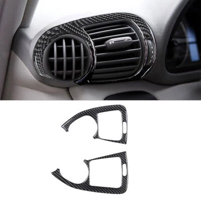 Cubierta de ventilación lateral interior de fibra de carbono 2 piezas para Mercedes-Benz W203 05-07 Foto 1 de 4