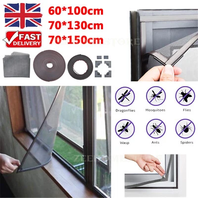 Magnetic Window Insect Screen Mesh Net Fly Mosquito Bug Netting Moth Cover DIY - Image 1 of 4