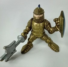 Vintage figurine figure 1994 fisher price knight medieval 6cm gold boulet