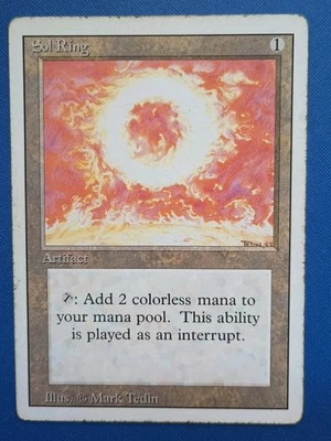 Magic the Gathering MTG Revised SOL RING U HP 1994 Vintage Nice! - Image 1 of 3
