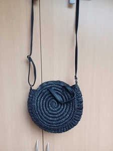 Women's Round Straw Rattan Crossbody Handbag - Picture 1 of 1