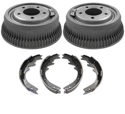 Se adapta a 85-97B150 B1500 Dodge Van5lug tambores de freno y zapatas 3 piezas Foto 1 de 4