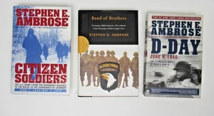 3 Stephen Ambrose Books. D-Day, Band Of Brothers, Citizen Soldiers - Imagen 1 de 12