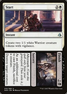Start / Finish 2x FOIL AKH MTG Amonkhet Uncommon MINT white black - Picture 1 of 1
