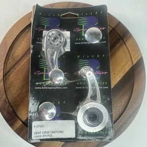 Billet Specialties 47520 VENT CRNK GM/Ford (1949 UP) Polished New Factory Sealed - Foto 1 di 4