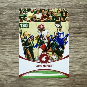 John Mateer 2024 Onit Autographed Rookie RC Signed Auto IP Washington State #P-3 - Picture 1 of 2