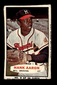 1964 Bazooka #9 Hank Aaron - GOOD - HAND CUT - Picture 1 of 2