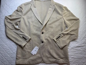 Nordstrom Rack Mens Two Button Sport Coat Blaze Tan Beige Lightweight Relaxed XL - Picture 1 of 10