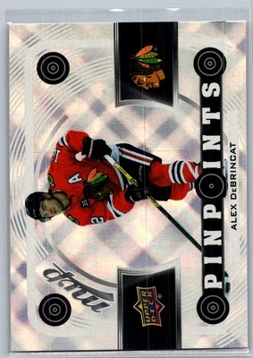 Alex DeBrincat PP-11 2022-23 Upper Deck MVP Pinpoints Chicago Blackhawks Card - Image 1 of 2