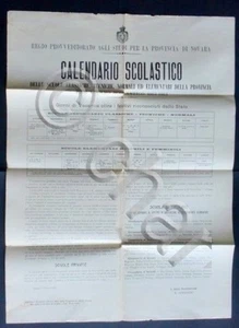 Storia Locale - Novara - Calendario Scolastico Anno 1912/1913 - Picture 1 of 1