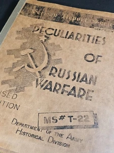 c1949 Peculiarities of Russian Warfare Confidential Report RARE Military MAPS - Picture 1 of 24