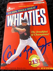 Cal Ripken Jr. Wheaties Baltimore Orioles 2131 Games Empty Cereal Box