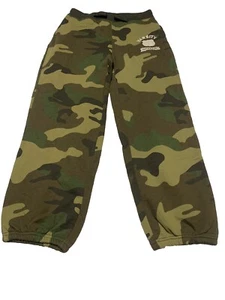 Gap Sweatpants Kids XXL 14-16 Green Camo Unisex Jogger Gym Lounge Pull On Pants - Picture 1 of 10