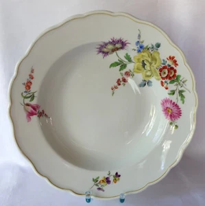 1 Meissen Teller Suppenteller Feldblume 1.Wahl  24,2 cm / Cu 185(1) - Bild 1 von 4