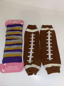 Leg Warmers Leggings Baby Toddler LSU Vikings NFL Football Arm Sleeves Boys Girl - Picture 1 of 9