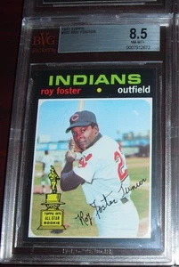 1971 Topps Baseball ROY FOSTER Card #107 BVG 8.5 Indians NONE HIGHER ON EBAY! - Picture 1 of 1