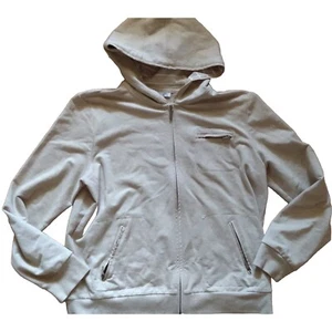 Charter Club Hoodie Jacket Sweater Womens Large Full Zip Hooded Tan/Beige  - Picture 1 of 3