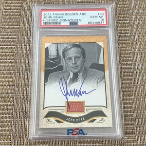 2012 Panini Golden Age JOHN DEAN HISTORIC SIGNATURES AUTOGRAPH WATERGATE PSA 10