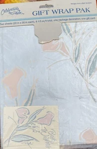 New Vintage Gibson Floral Gift Wrapping Paper All Occasions - Picture 1 of 2